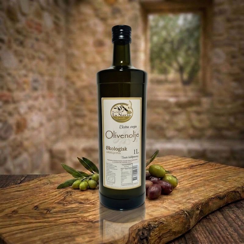 Hacienda La Noria Økologisk Ekstra Virgin Olivenolje – Arbequina 1 L