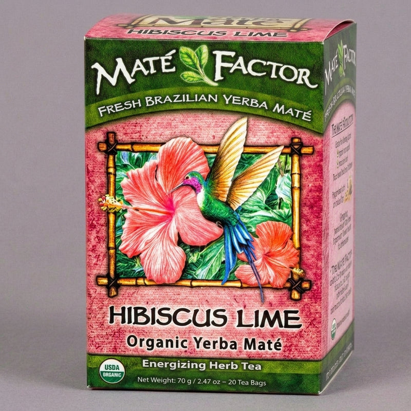 Hibiscus Lime — Økologisk yerba maté