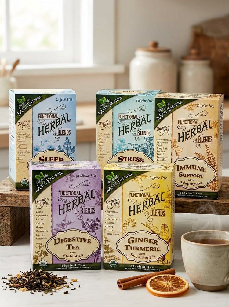 Maté Factor — Caffeine-Free Herbal Teas