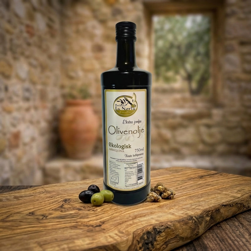 Hacienda La Noria Økologisk Ekstra Virgin Olivenolje – Arbequina 750 ml
