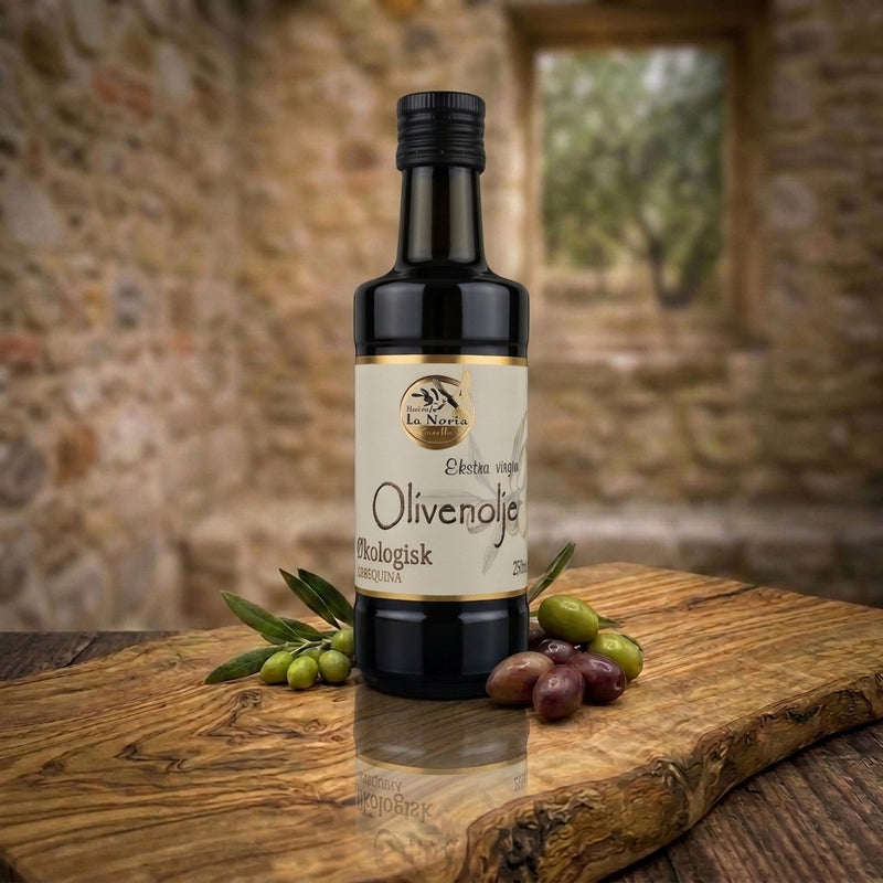 Hacienda La Noria Økologisk Ekstra Virgin Olivenolje – Arbequina 250 ml