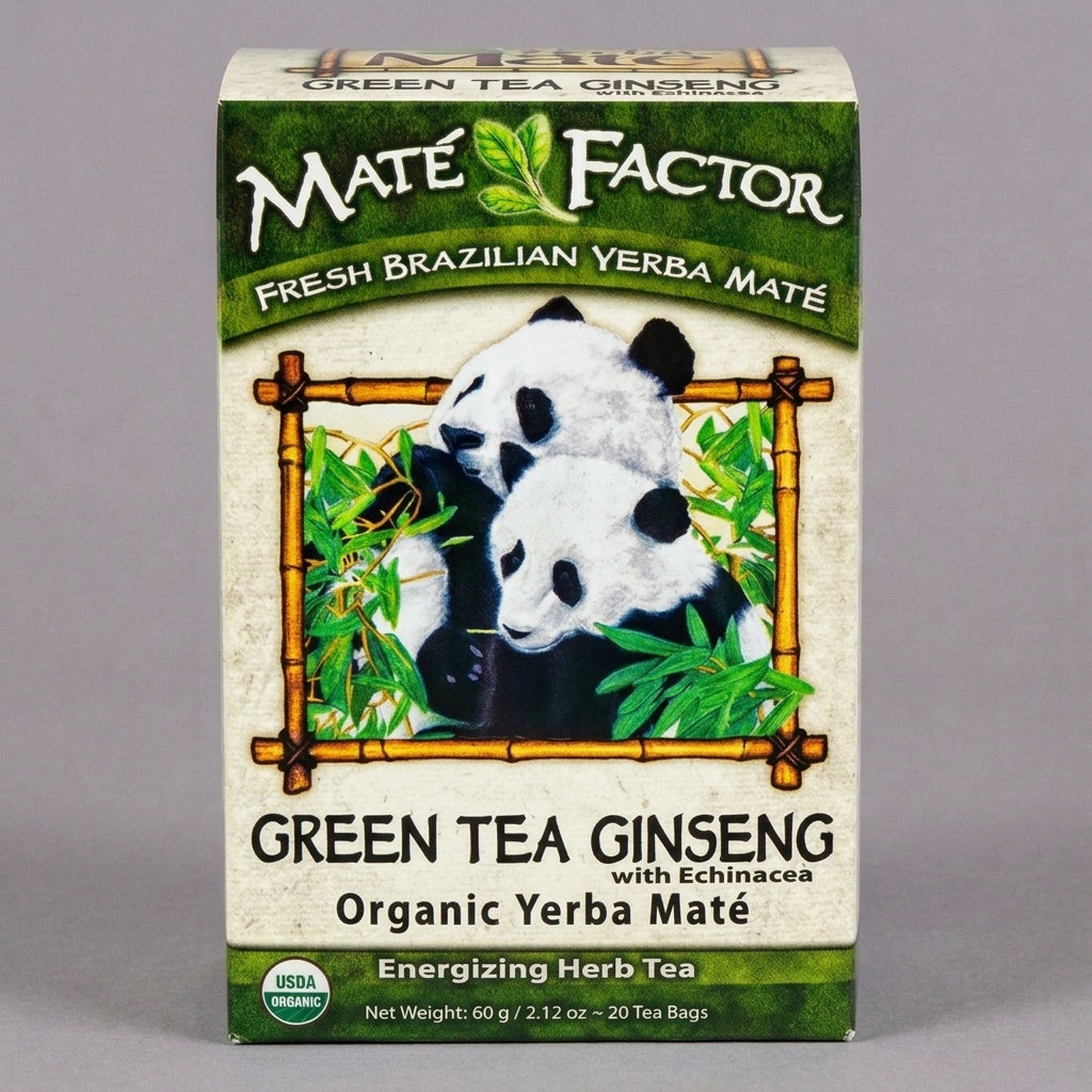 Green Tea Ginseng with Echinacea — Økologisk yerba maté