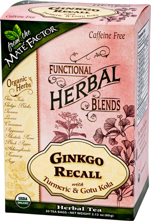 Urtete med ginkgo, gurkemeie og gotu kola