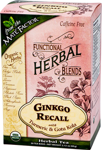 Urtete med ginkgo, gurkemeie og gotu kola